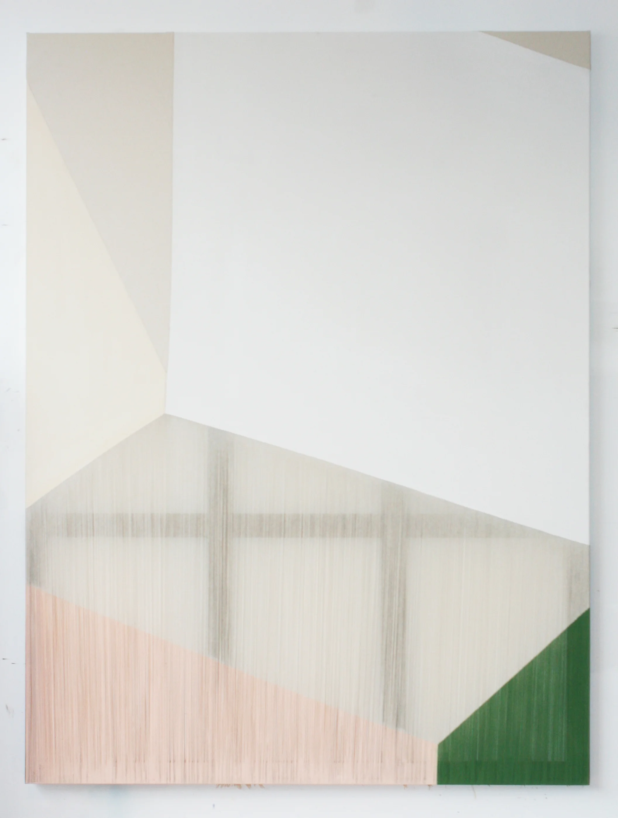 epicene 2014 acrylic on stitched canvas 80 in x 60 in