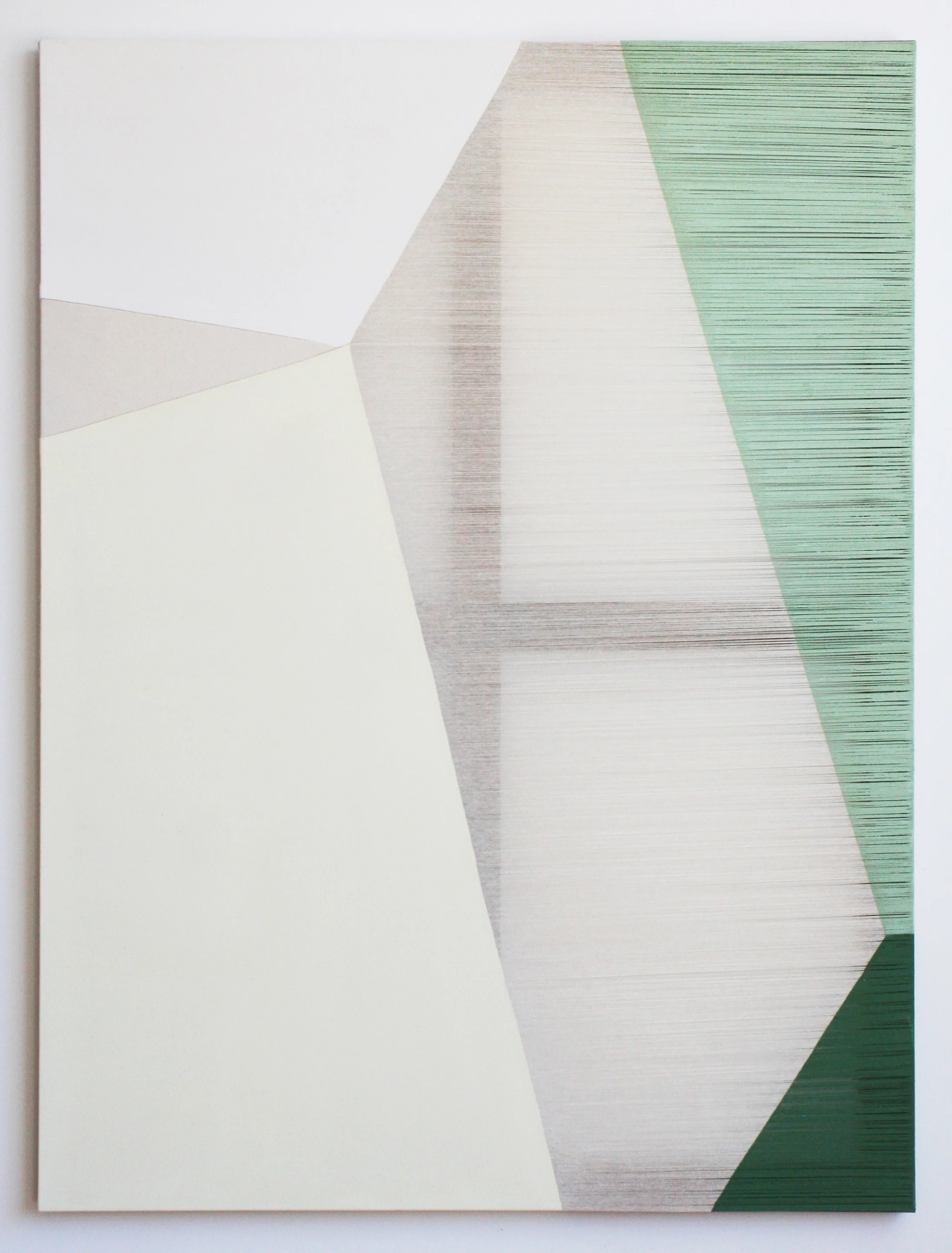 clandestine 2015 acrylic on stitched canvas 60 in x 45 in