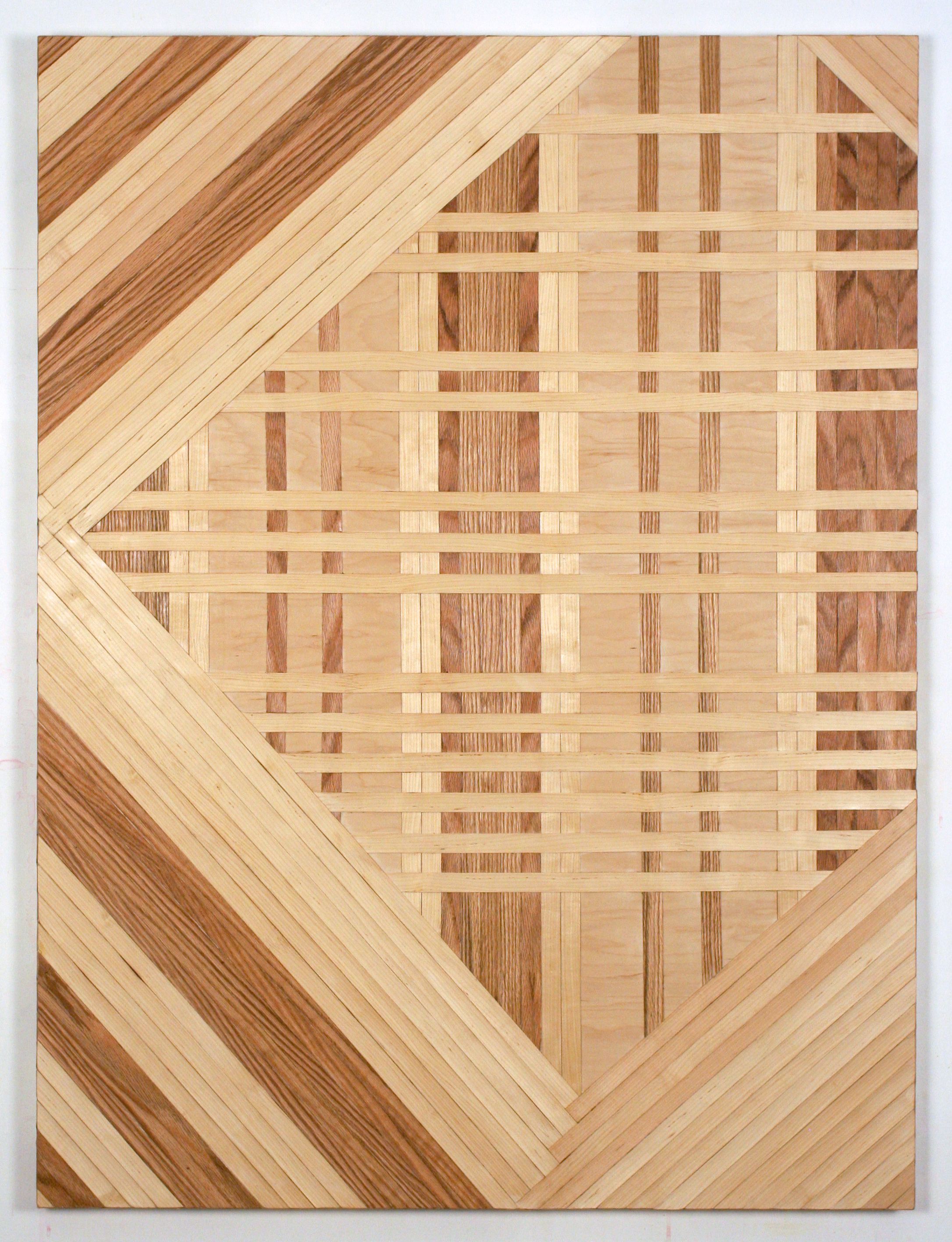   ideology  2016 red oak and birch veneer edge banding on panel  48 in x 36 in  