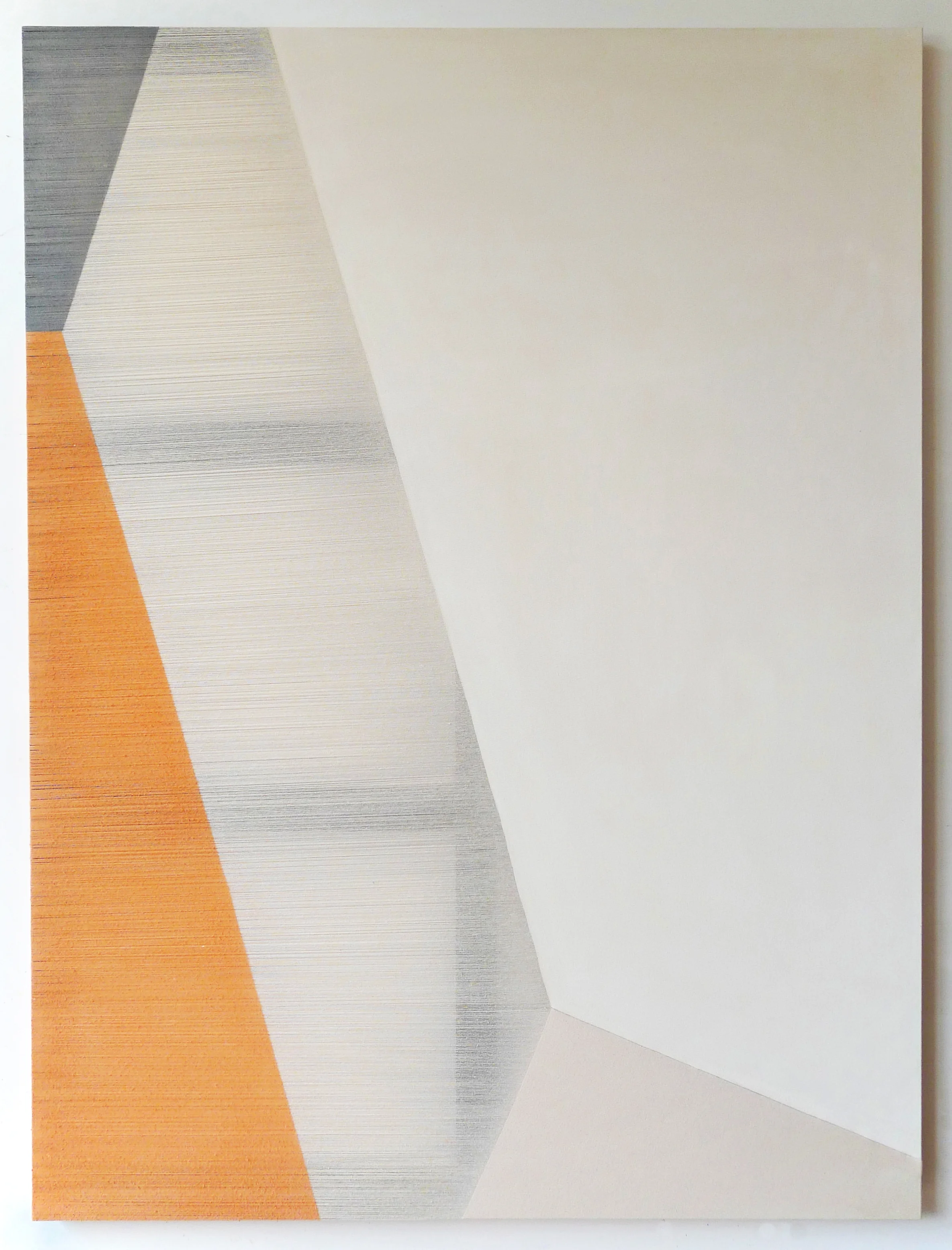 myth 2014 acrylic on stitched canvas 72 in x 54 in