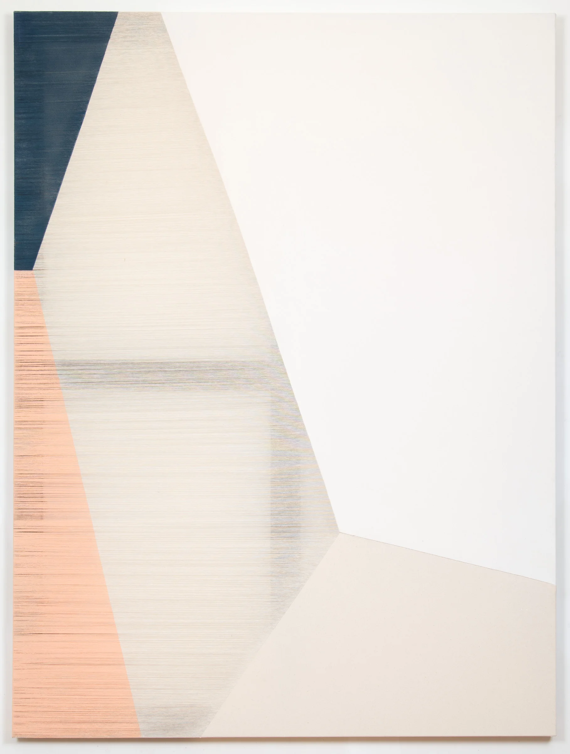 salience 2014 acrylic on stitched canvas 60 in x 45 in