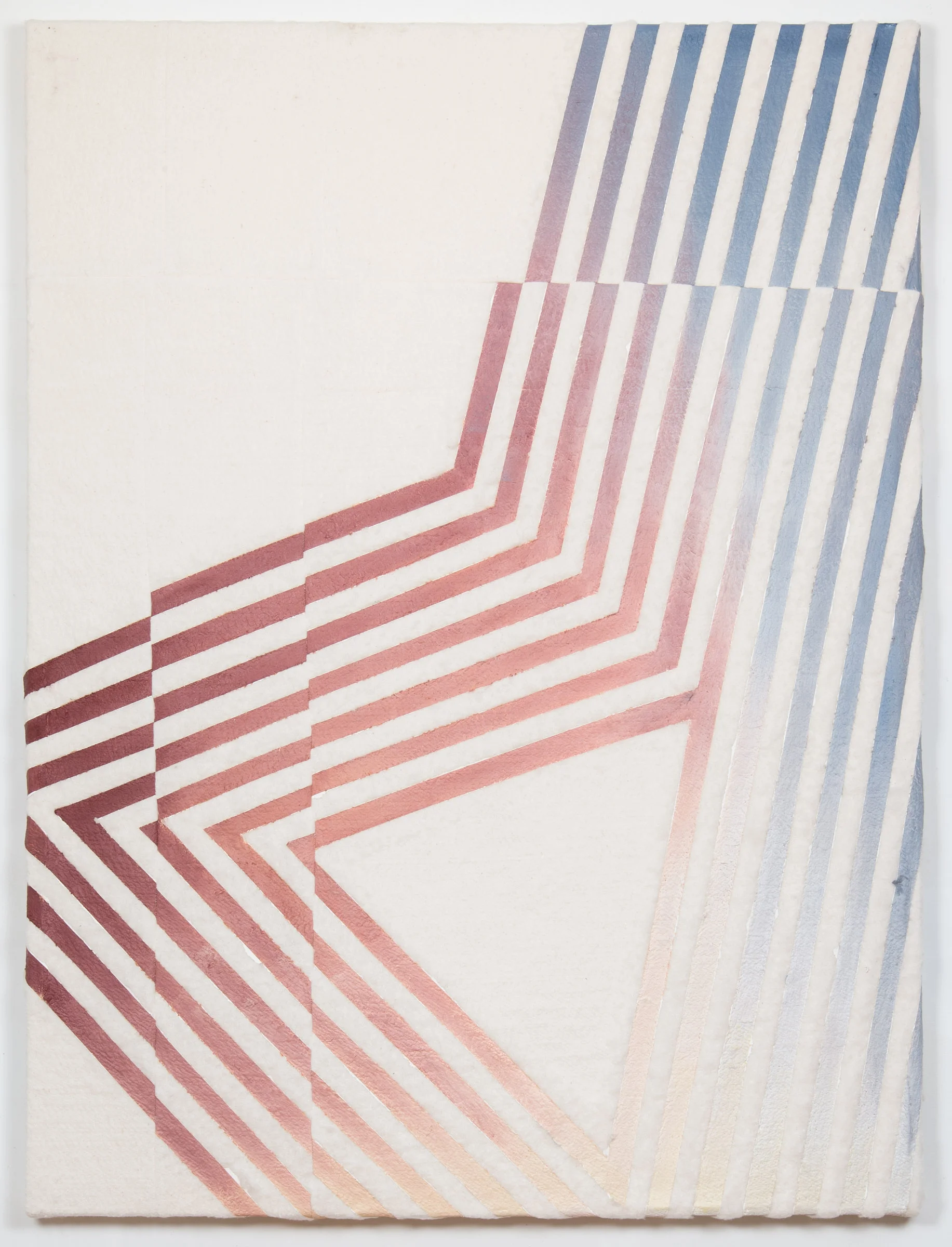 d (megalomaniac) 2015 oil on stitched cotton batting 48 in x 36 in