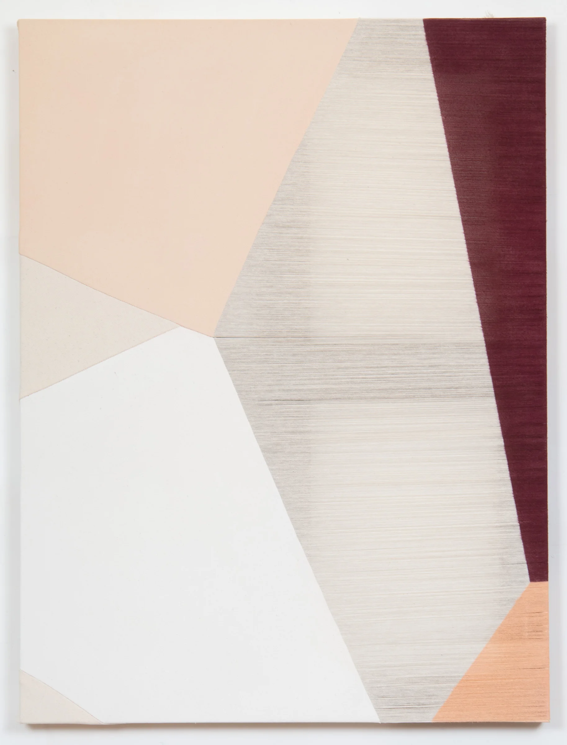 obdurate 2015 acrylic on stitched canvas 24 in x 18 in
