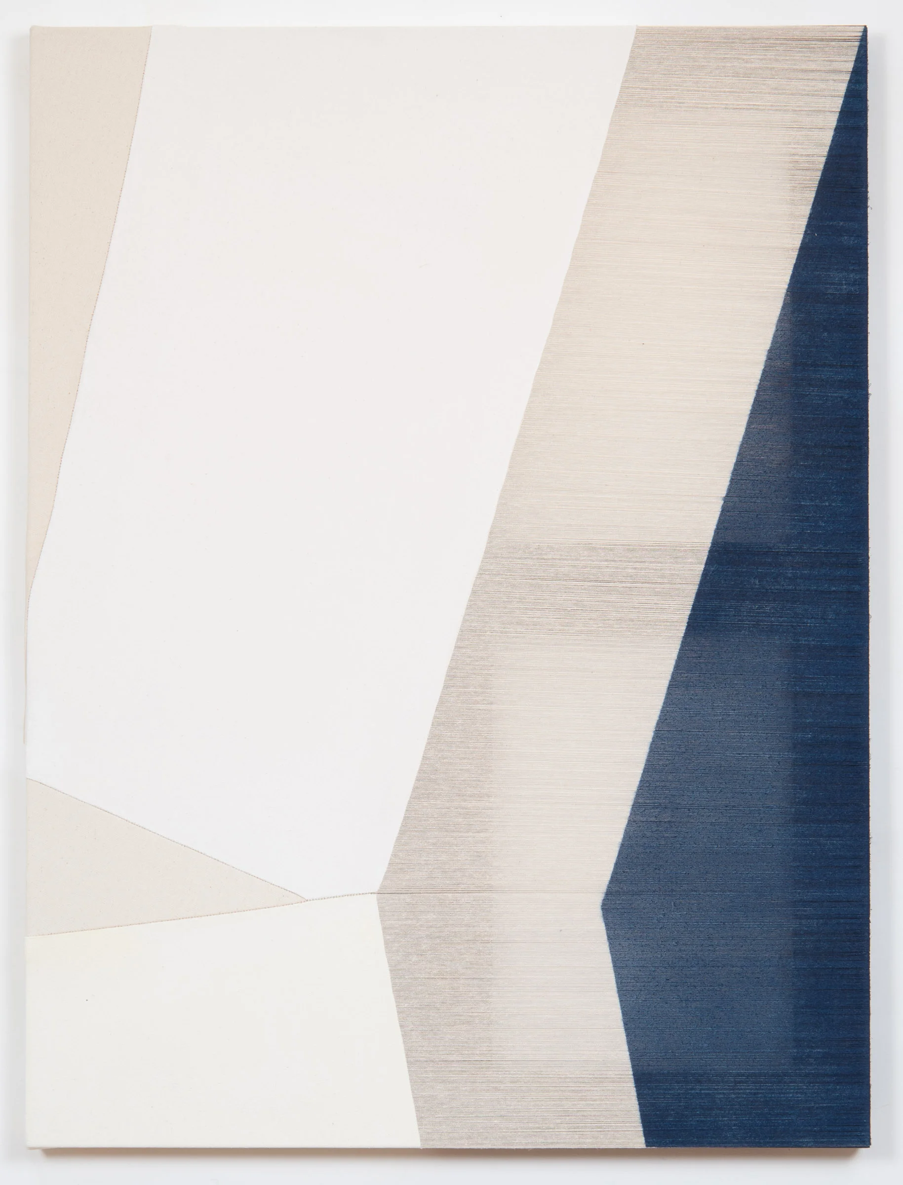 stilted 2015 acrylic on stitched canvas 24 in x 18 in