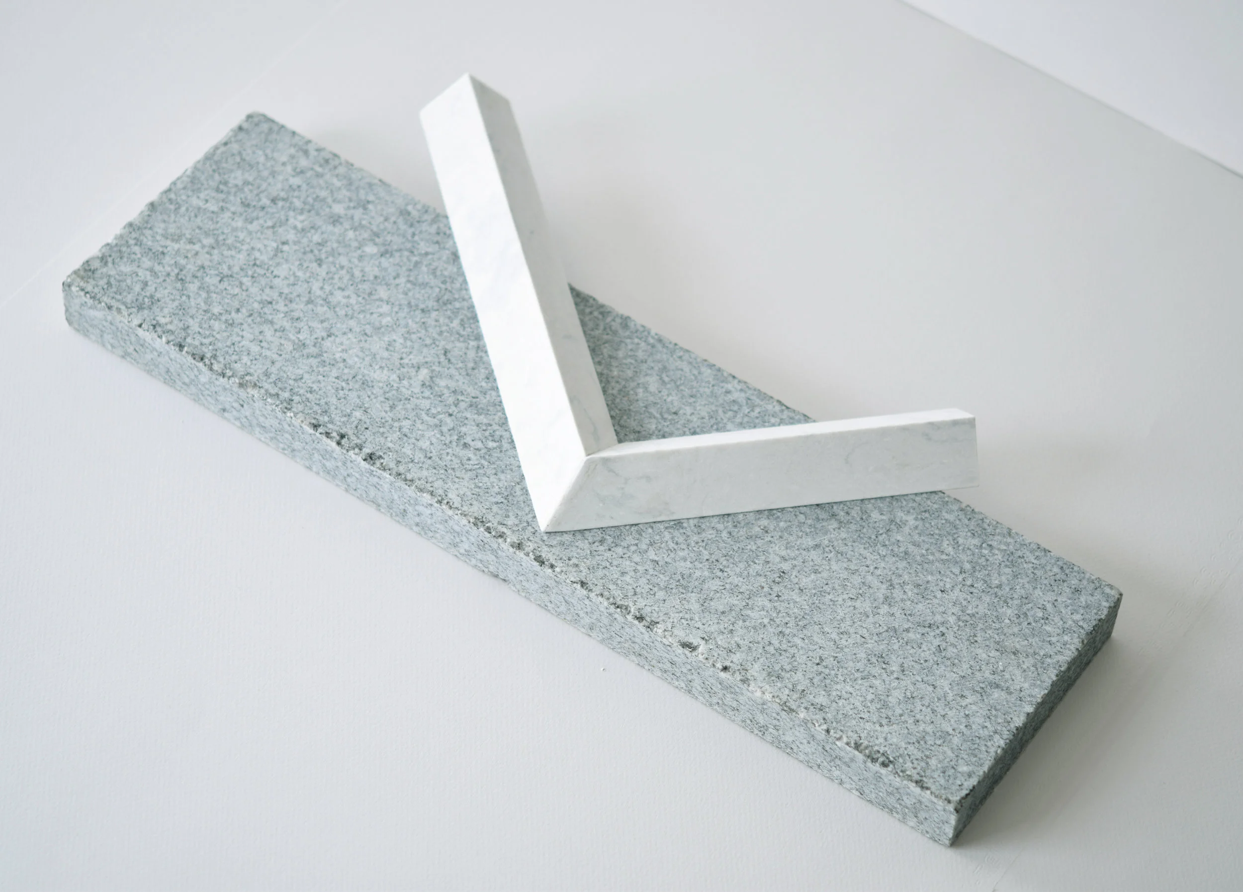 morpheme 2017 quartz, granite 17.75 in x 2.5 in x 8 in