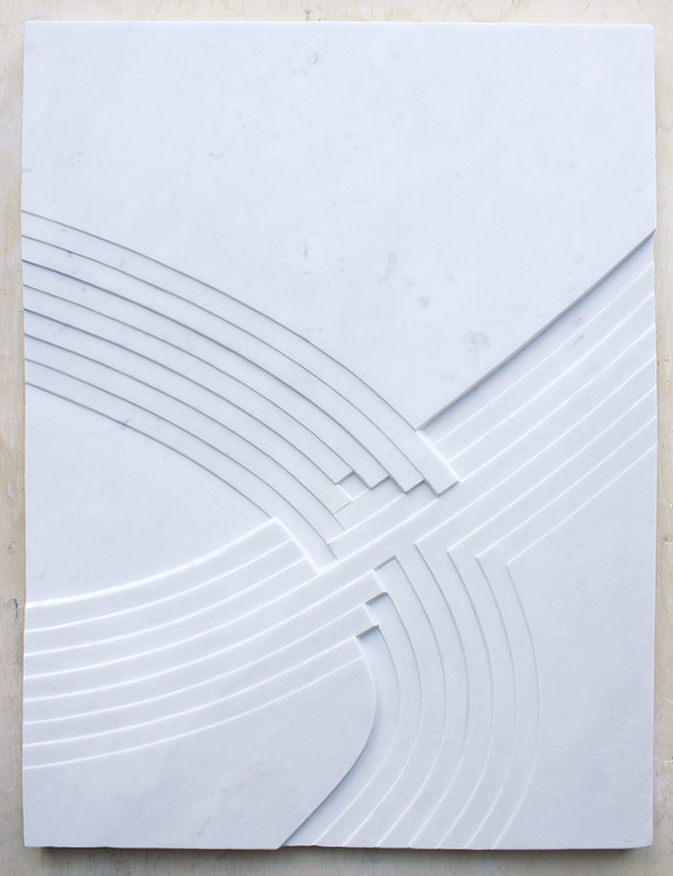   nodo  80.5 x 61 cm carrara marble 2017 