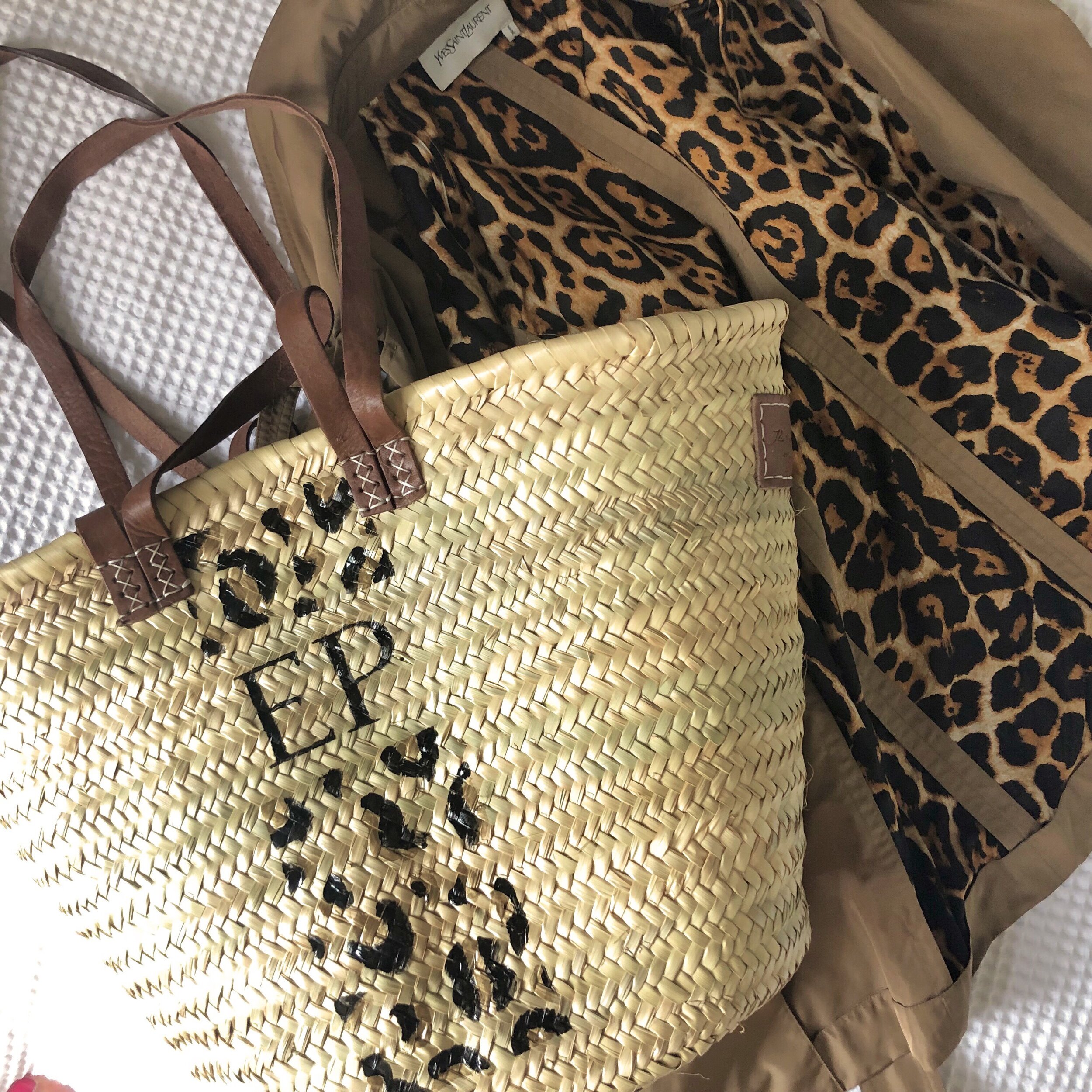Leopard Print Beach Bags & Baskets — Angus & Audrey Bondi
