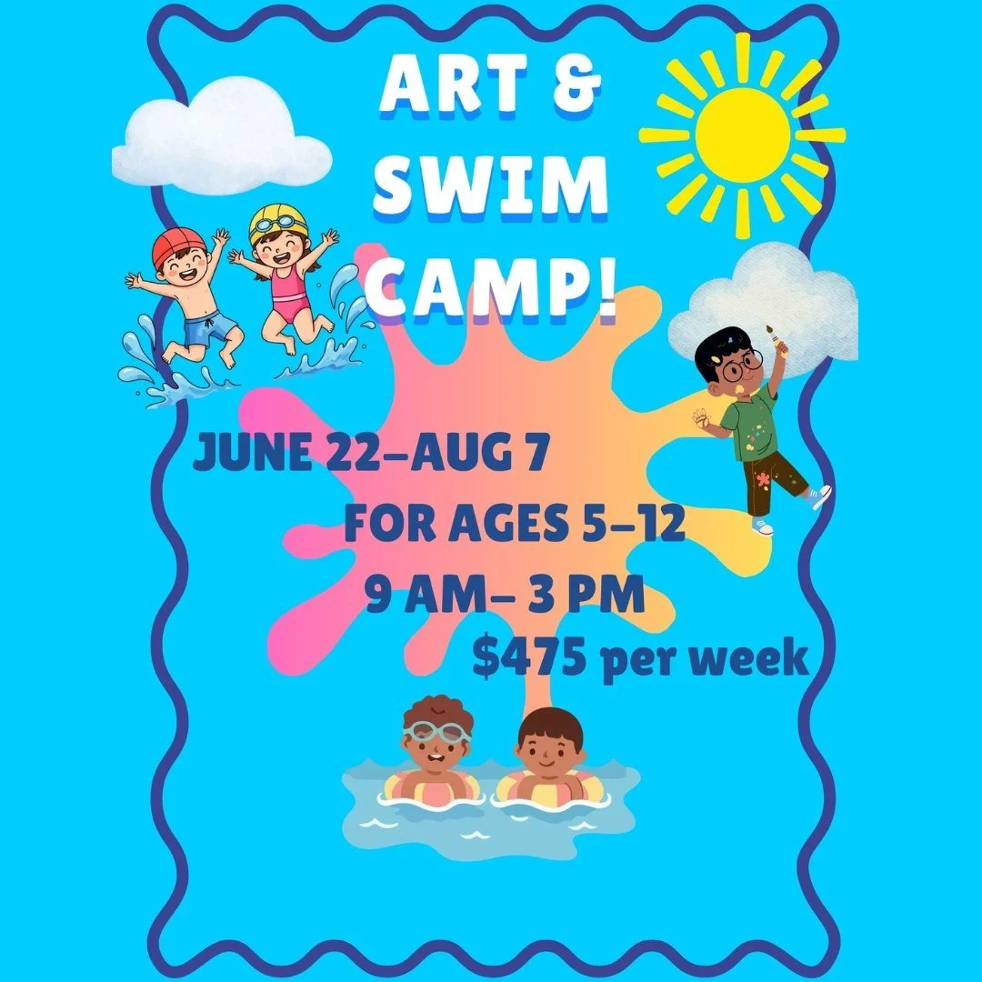 ☀️🎨🏊 Looking for the perfect summer activity for your child?

Our Art &amp; Swim Summer Camp combines creativity, swimming, and summer fun all in one exciting program!

Campers enjoy:
🎨 Daily arts &amp; crafts activities
🏊 Swim lessons and water 
