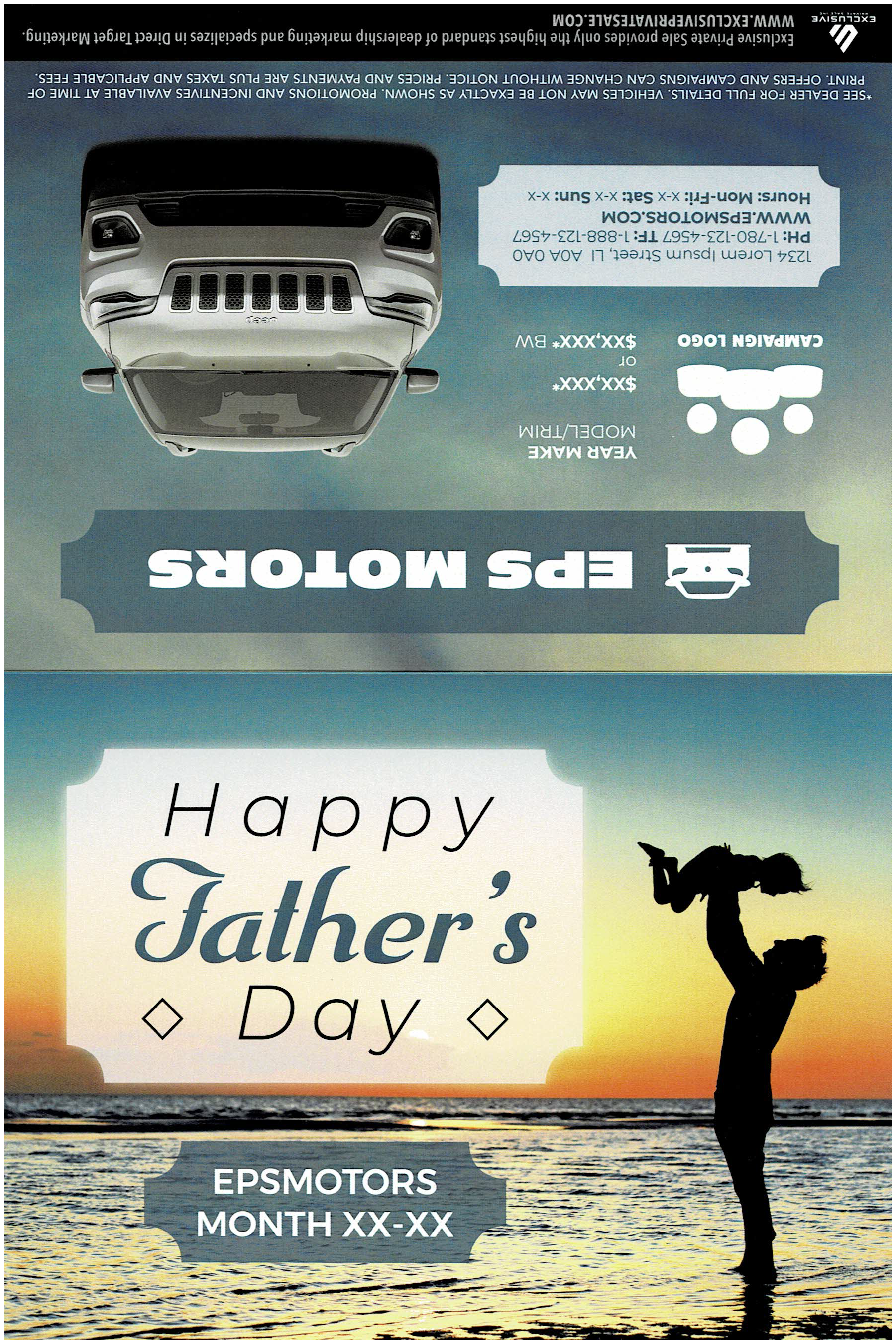 Father’s Day Invite 6x9” - June Front Cover
