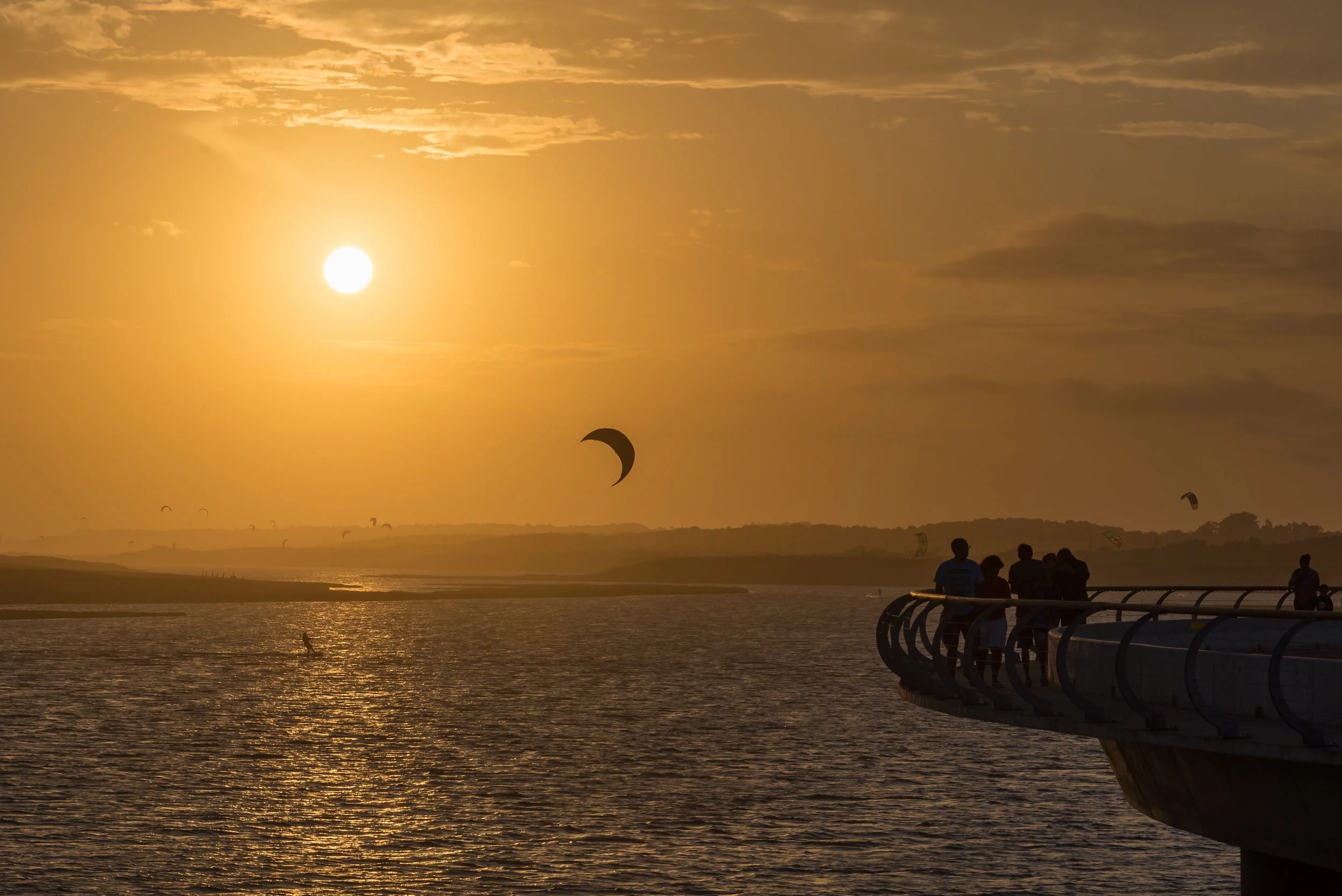 Water sport's sunset