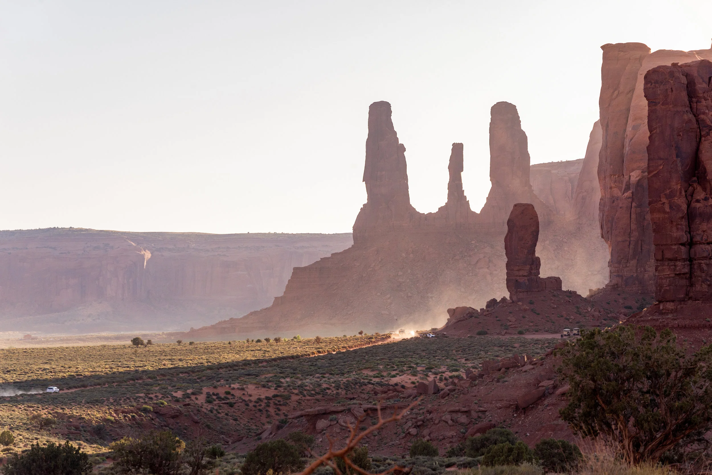 Three sisters in the dust