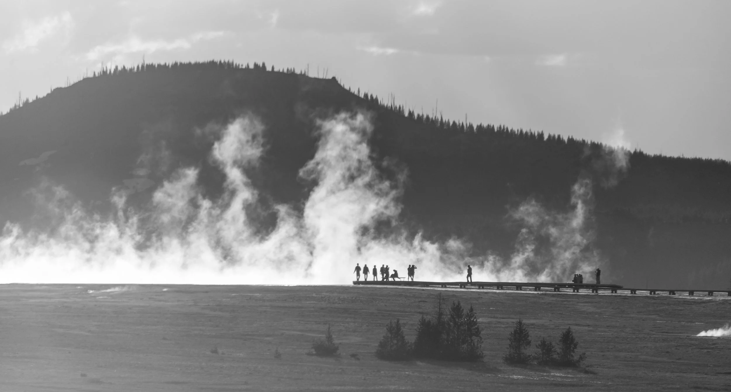 Hot spring silhouettes