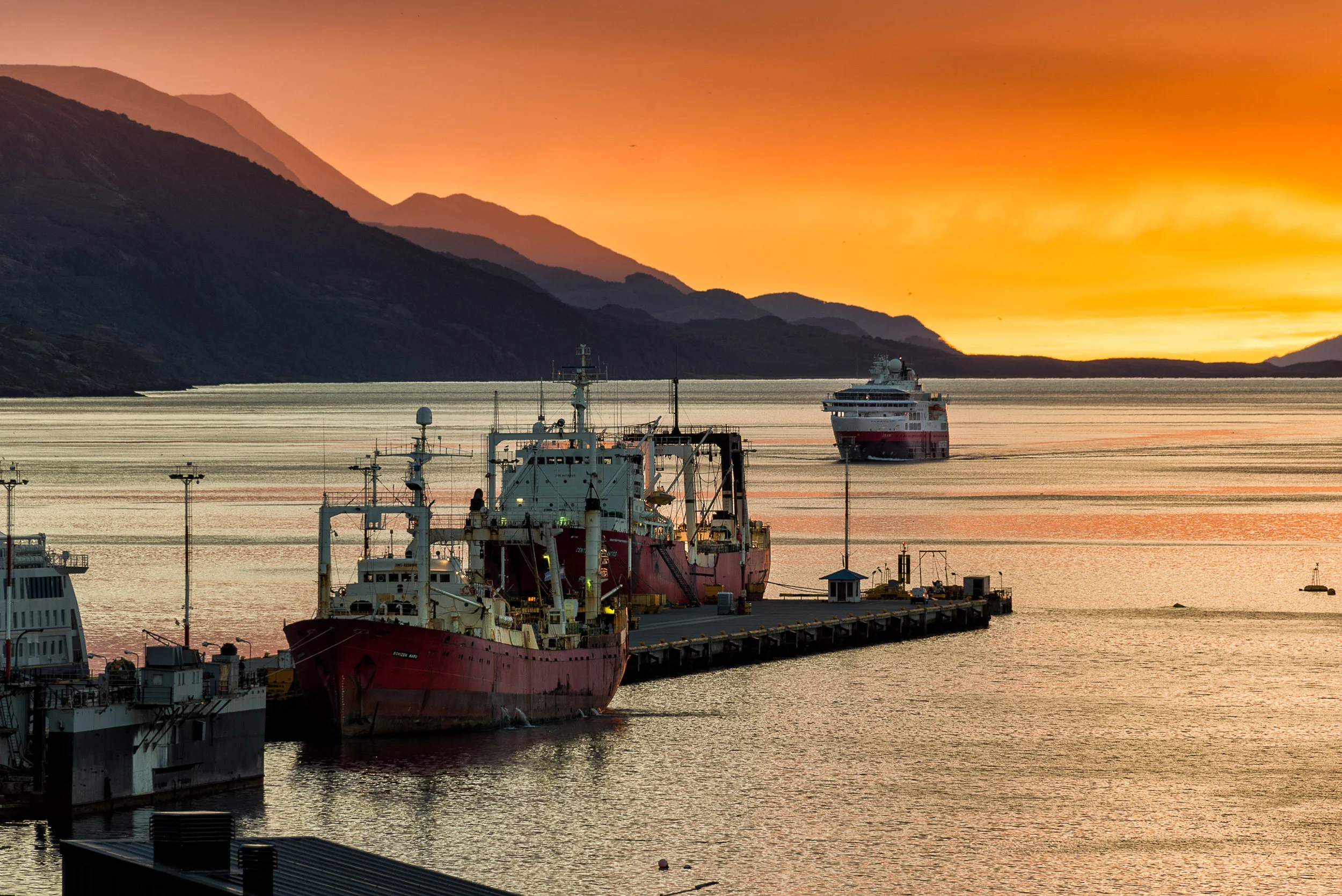 Ushuaia's morning activity