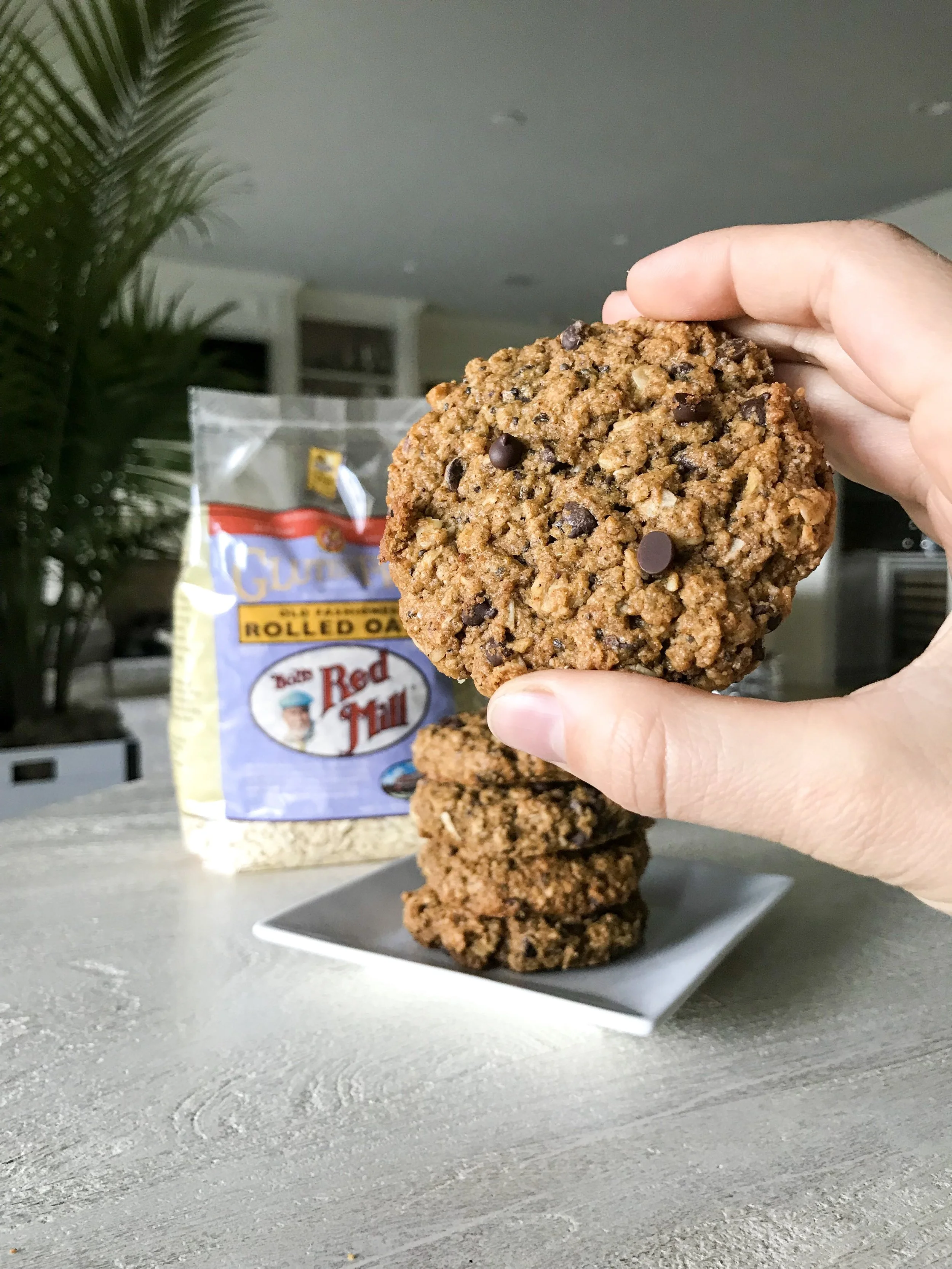 Sweet Potato Oatmeal Chocolate Chip Breakfast Cookies 