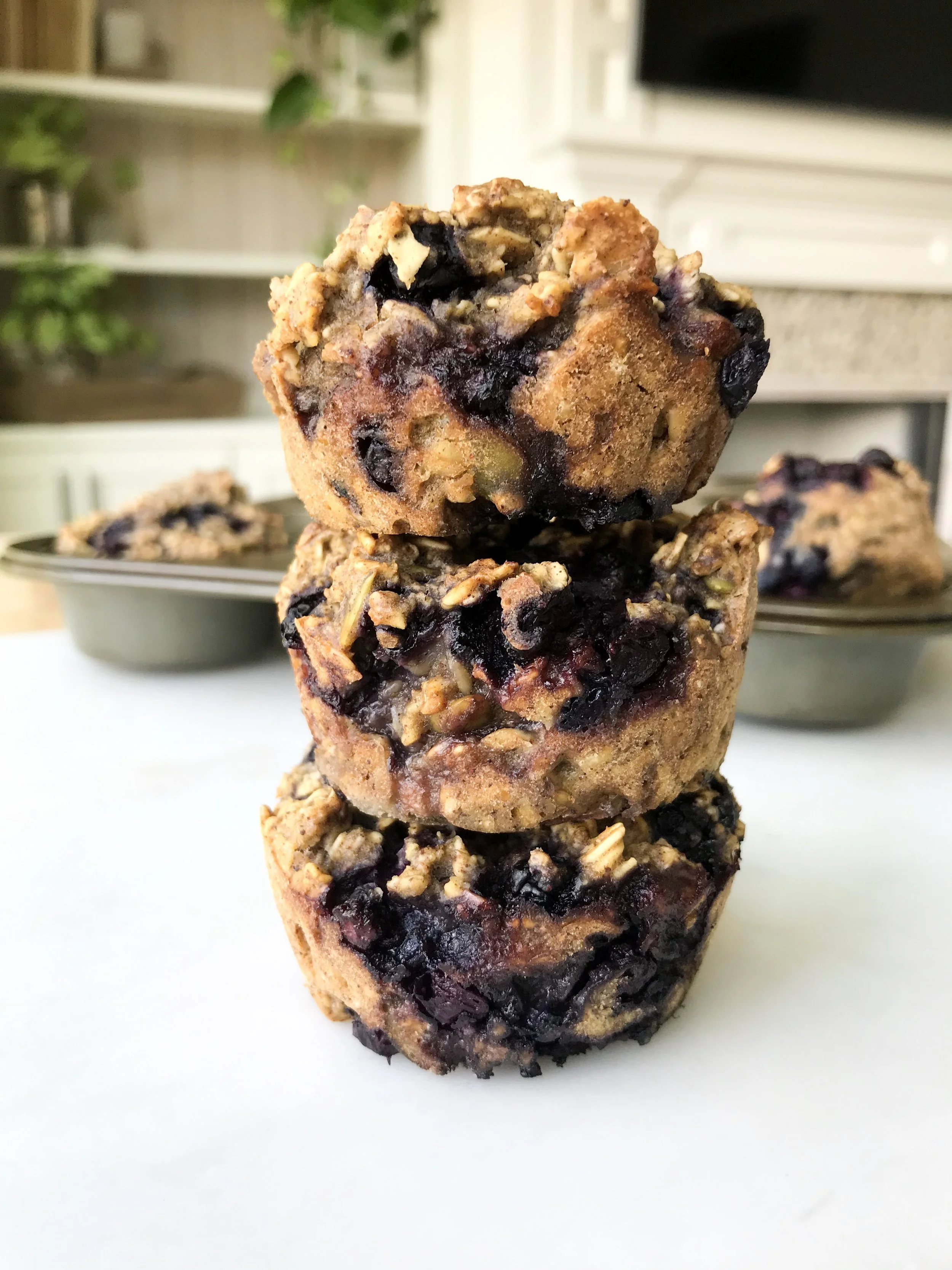 Blueberry Lemon Baked Oatmeal Cups