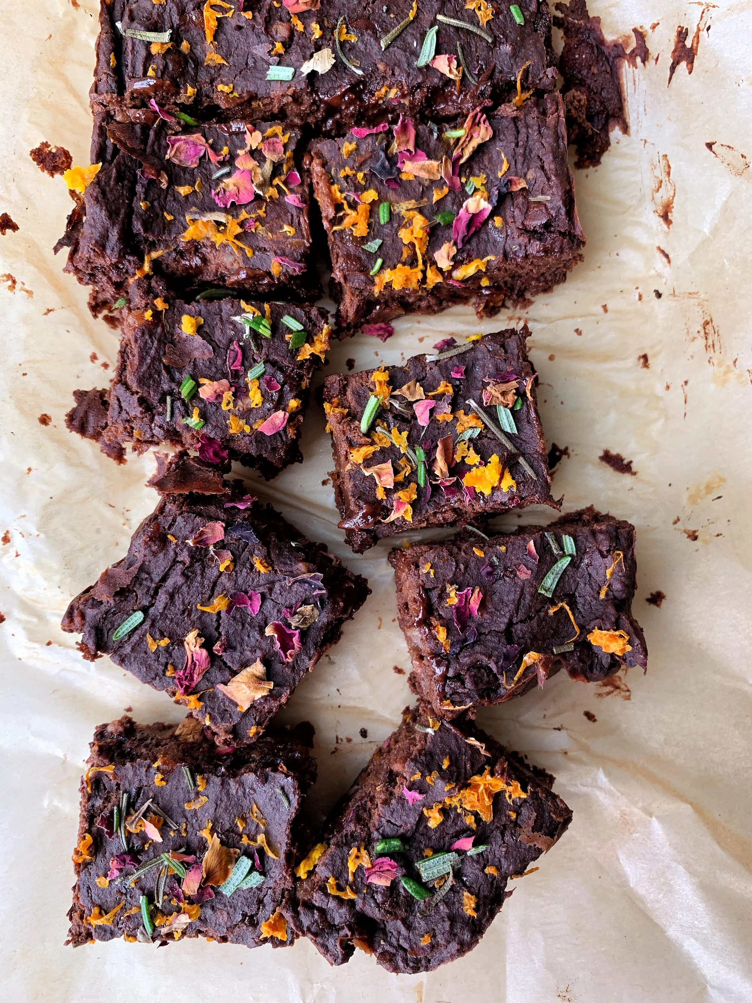 Fudgey Orange Chocolate Brownies