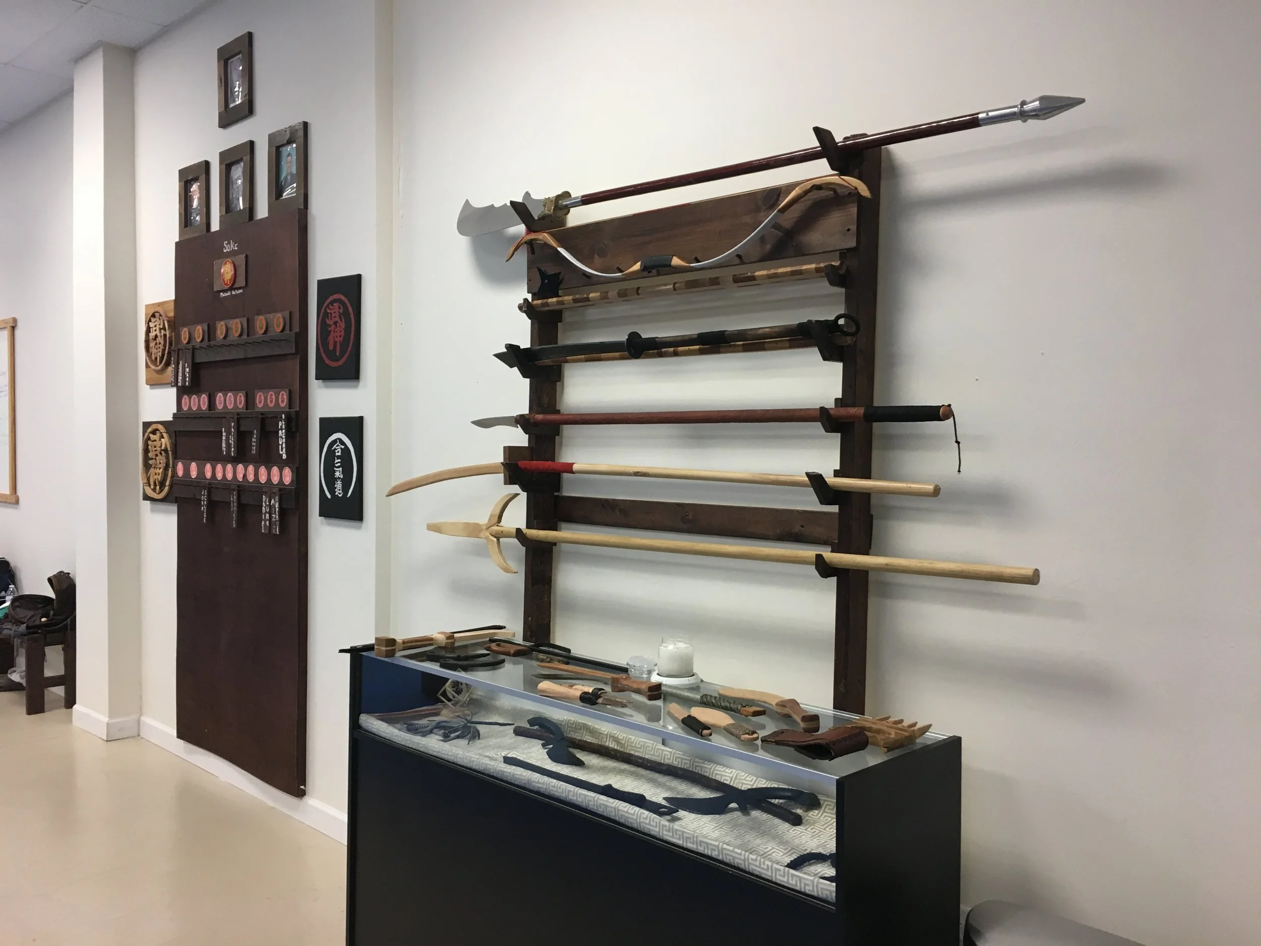 Additional weapons display made by Sensei Robert.