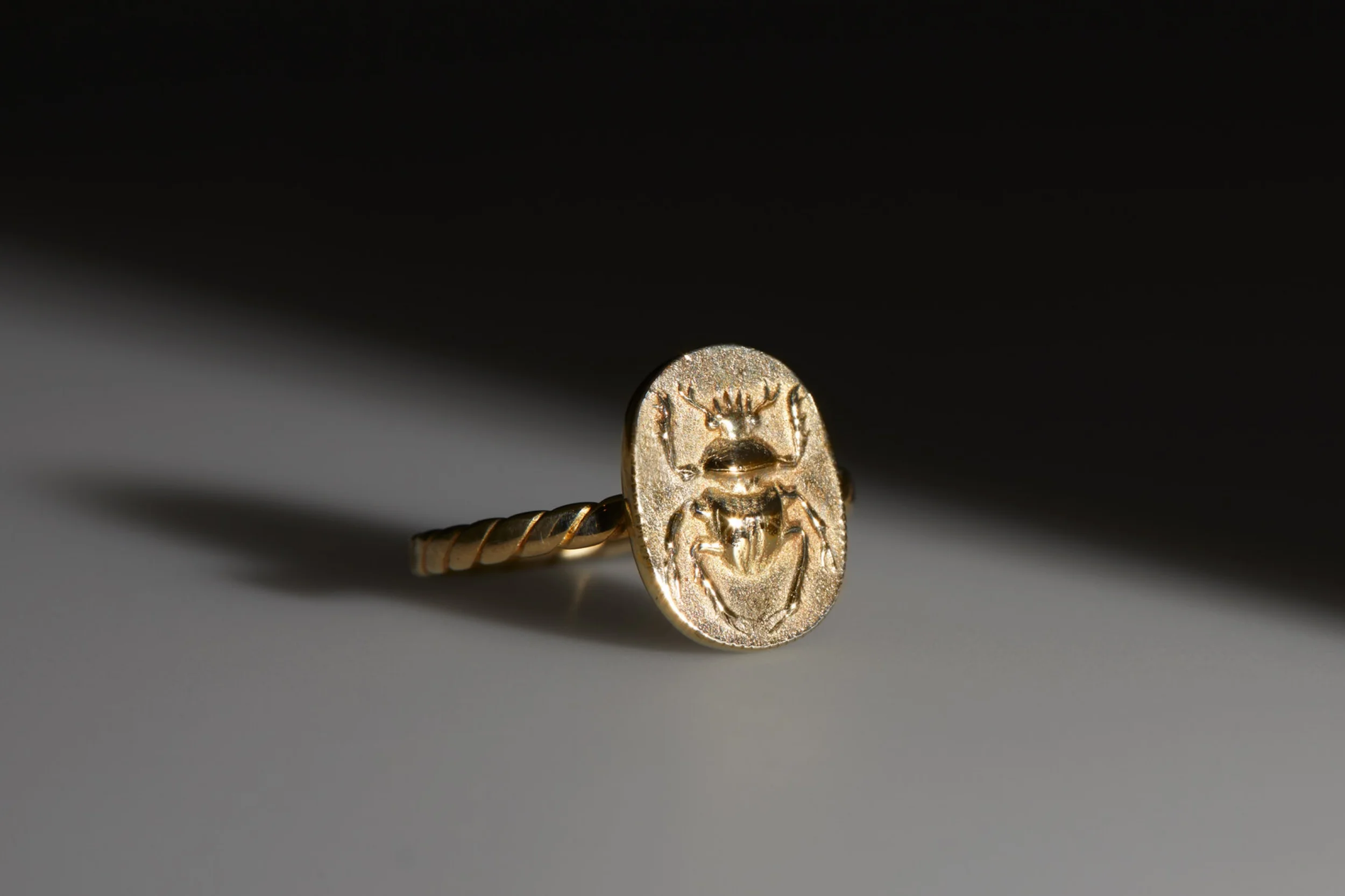 Golden Scarab Ring