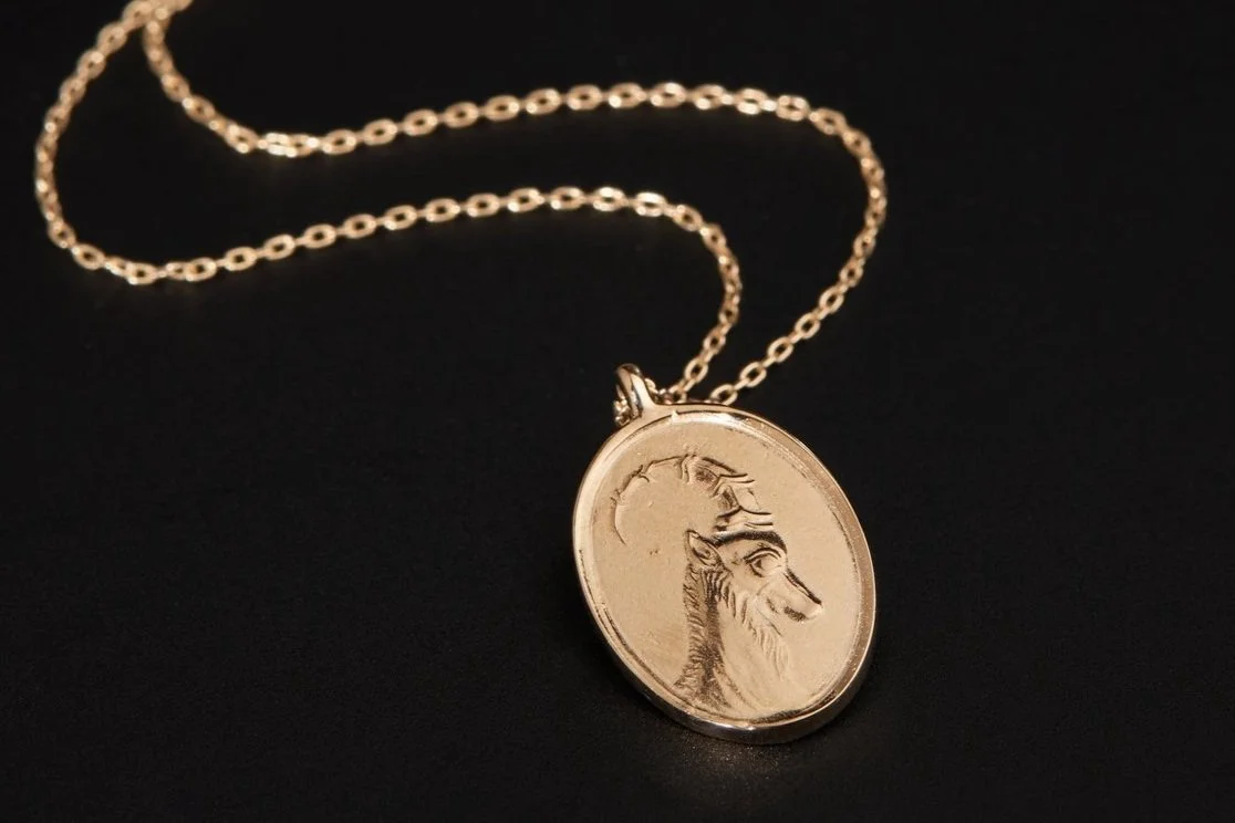 Golden Goat Pendant