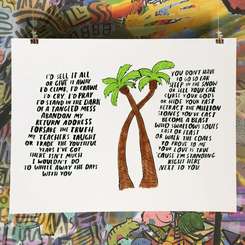 Dallas Clayton | Palm Trees Print