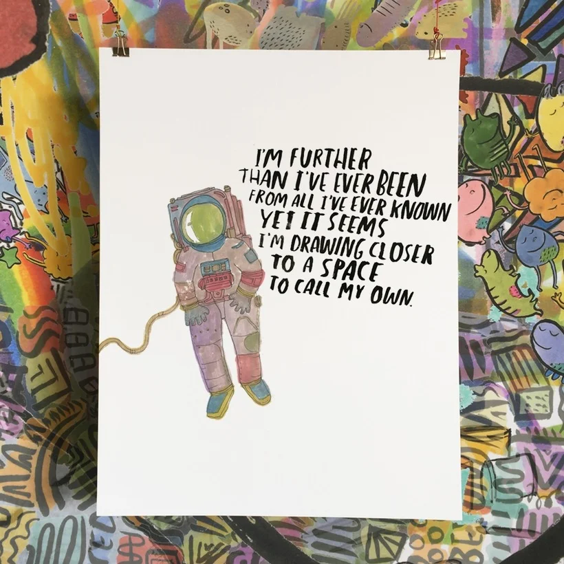 Dallas Clayton | Astronaut Art Print