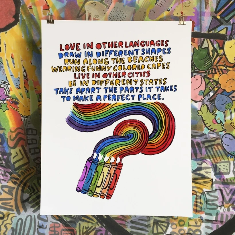 Dallas Clayton | Love in Other Languages Art Print