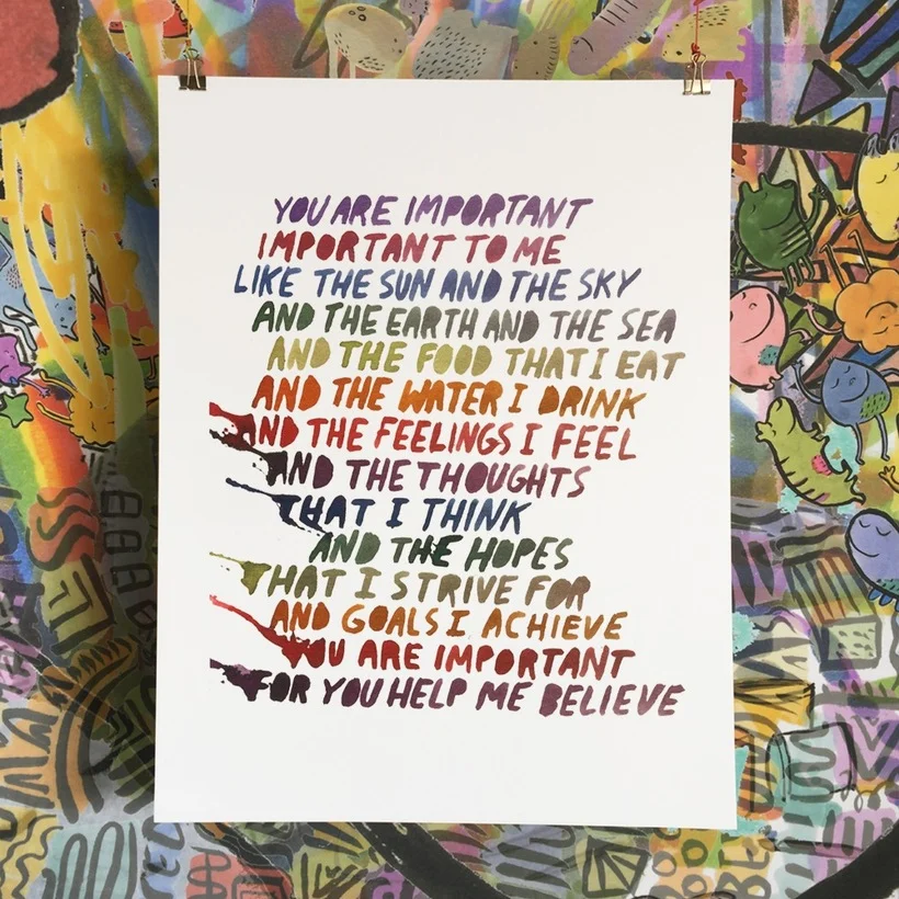 Dallas Clayton | You Are Important Art Print