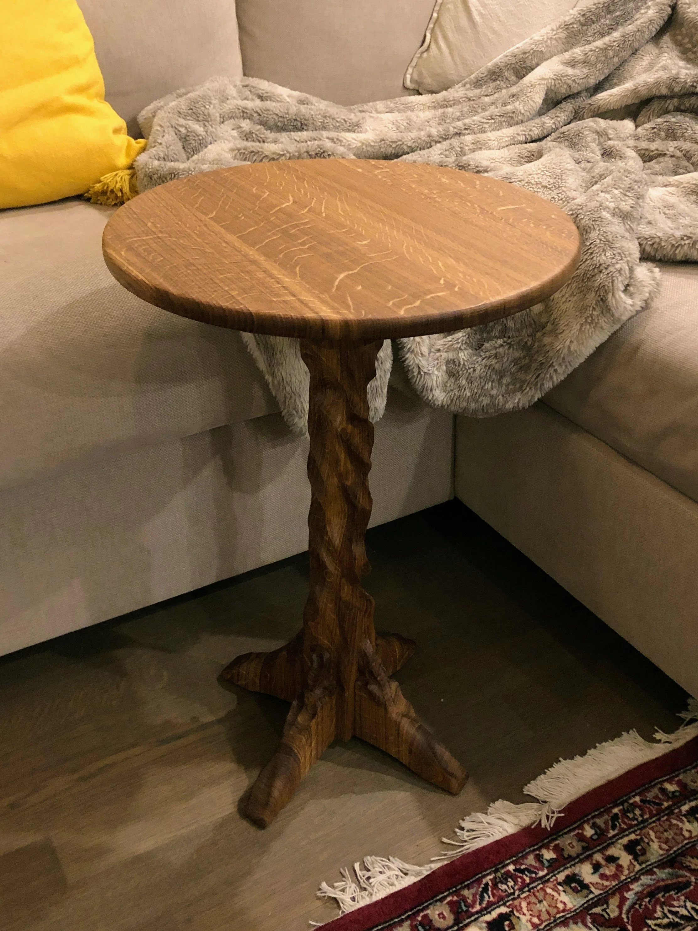 Solid Oak Occasional Side Table made by Adam Detre Designs