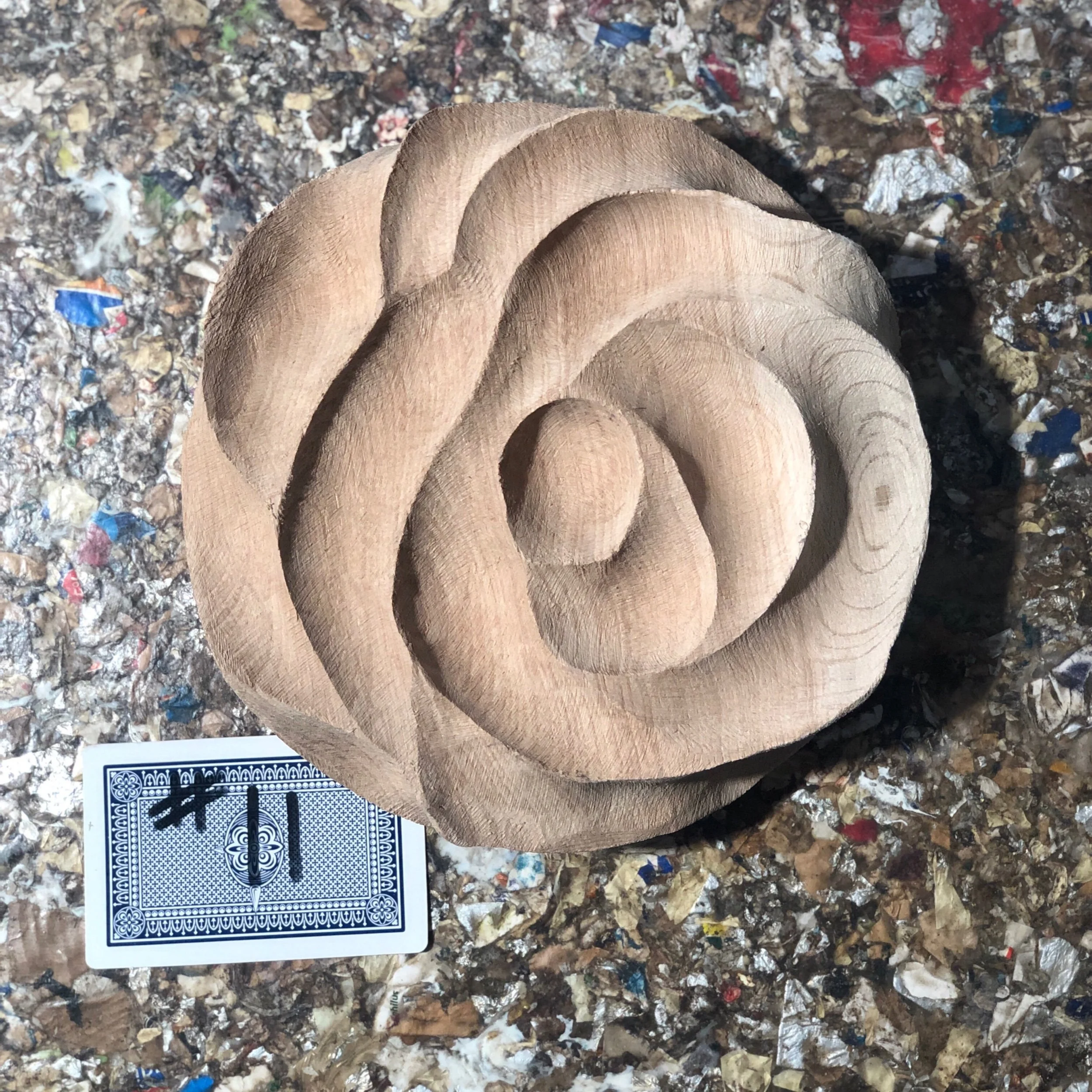 English Rose Abstraction #11 - 19cm diameter
