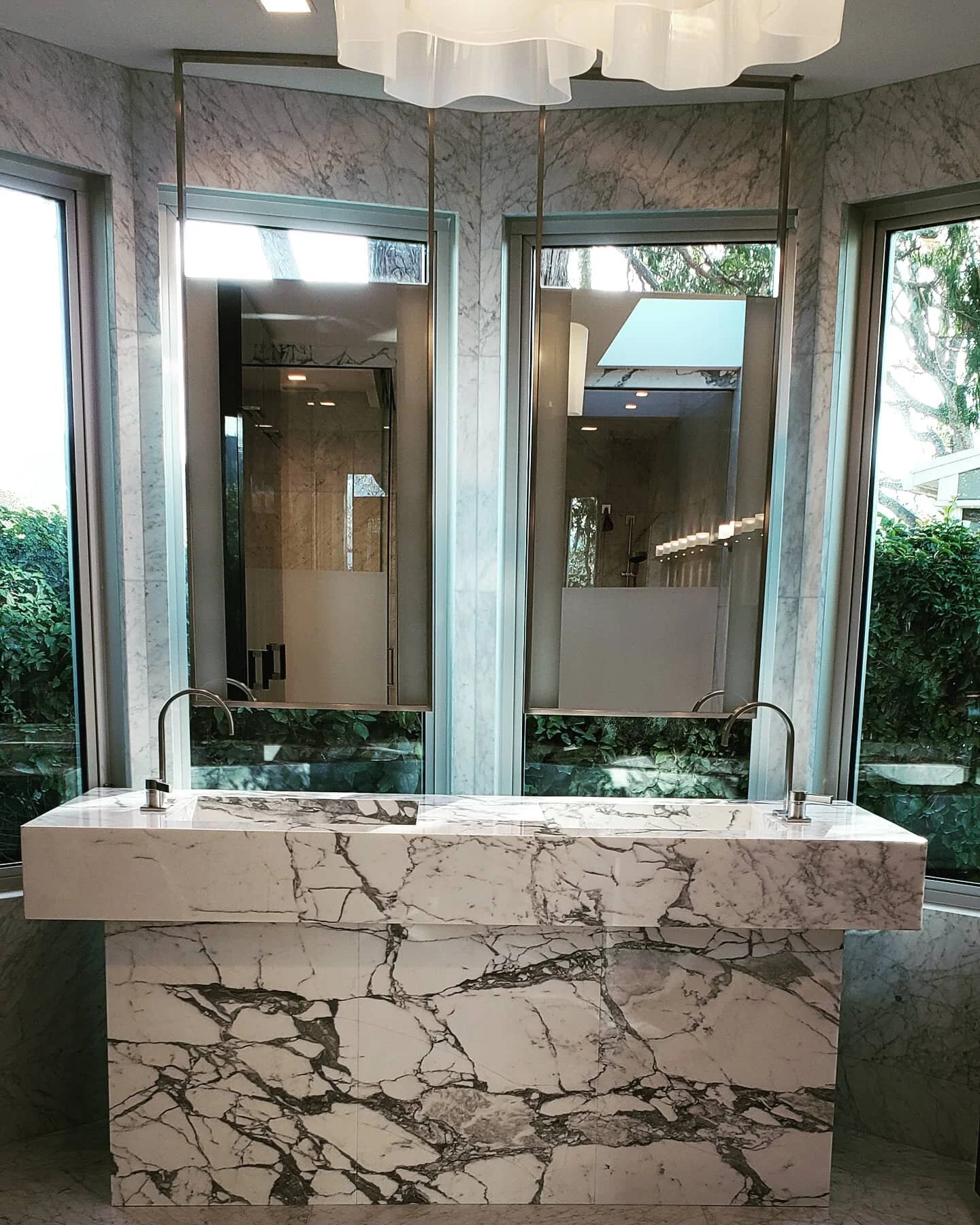 Just completed Piedmont project.#drdesign #girlboss #marble alter vanity #master suite