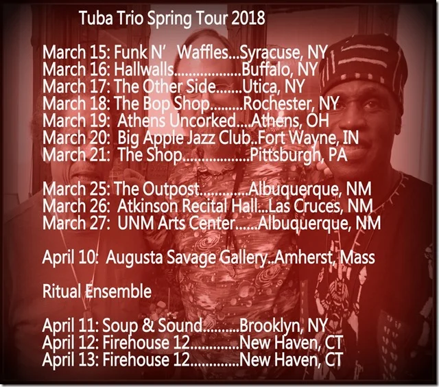 Tuba Trio Spring Tour Dates / 2018