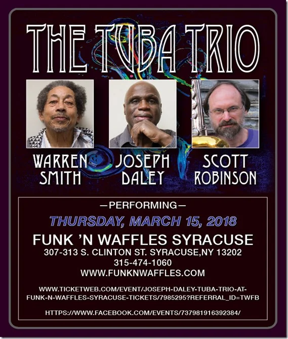 Tuba Trio: Syracuse NY Concert: March 15, 2018