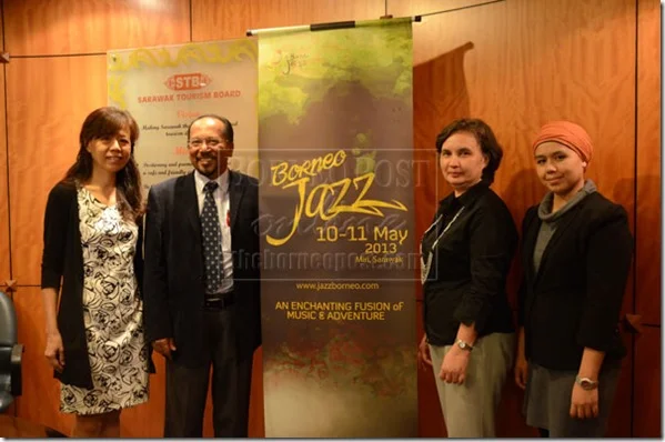 Hazmat Modine playing the Borneo Jazz Festival