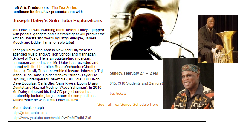 Loft Arts Productions Featured Artist 2/27/2011