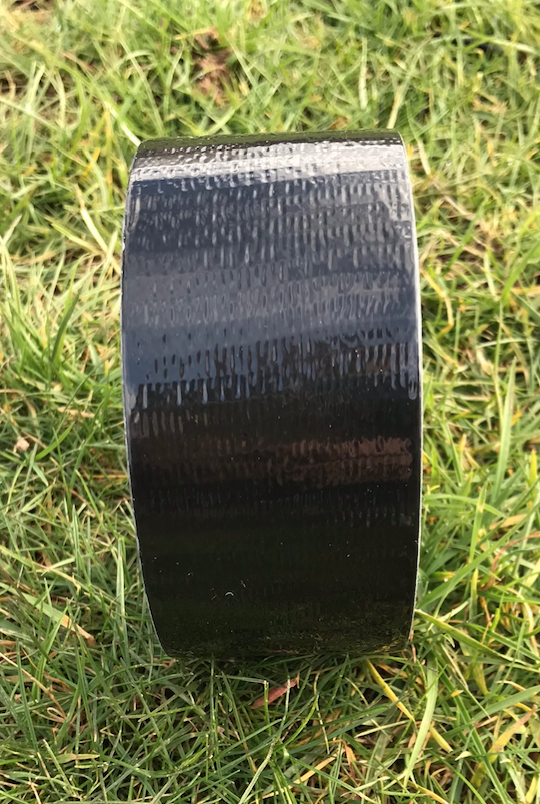 With a Roll of Black Duct Tape SIGNIFICANT IMPROVEMENT in visability of bars!