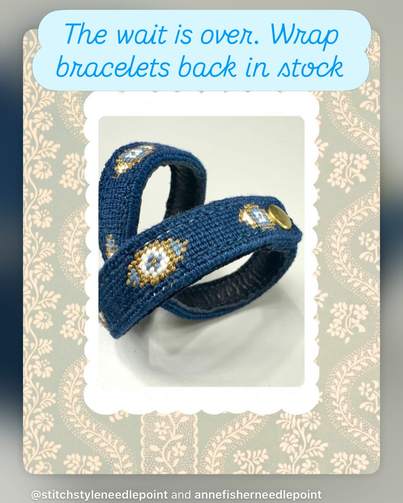 Finally! Find all the wrap bracelets @stitchstyleneedlepoint