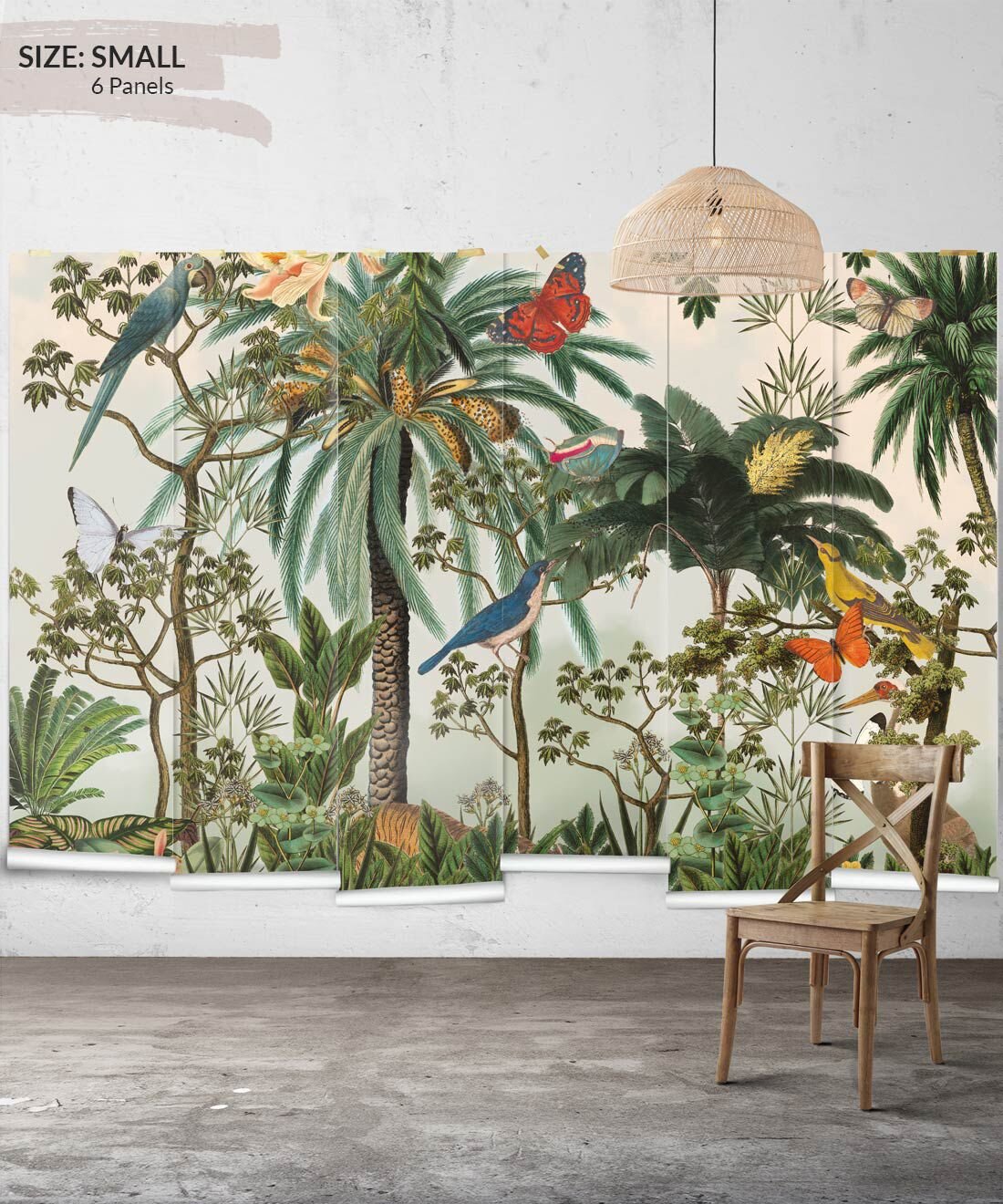 Jungle Dreams  Tropical animals kids wall mural wallpaper 