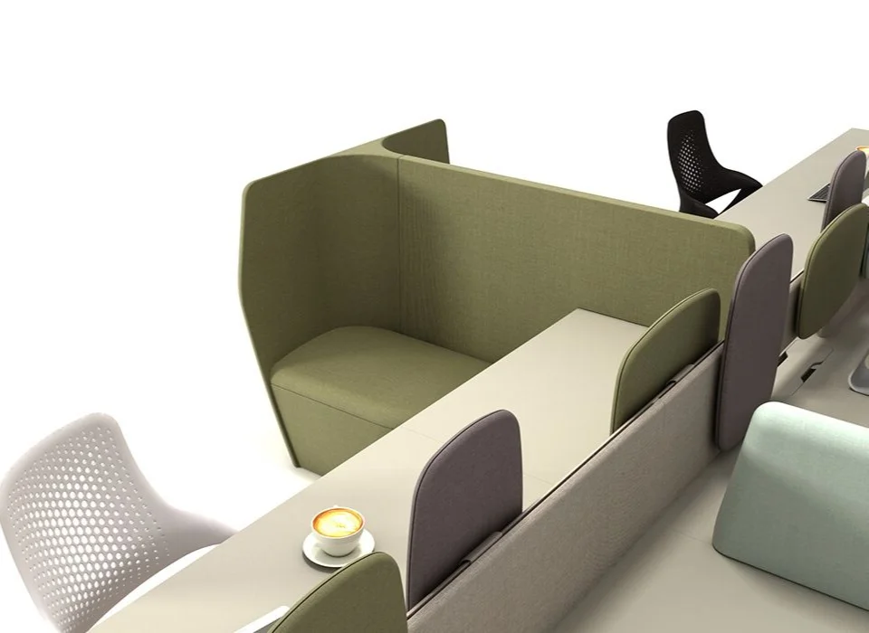 Atom desking seated stool workplace furniture solutions