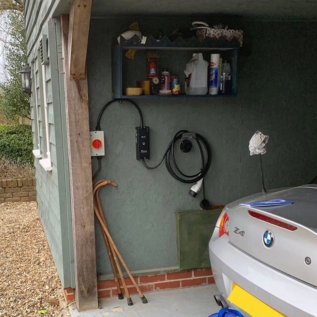 Another @ohmeev installed in #royston ready for the arrival of this customer&rsquo;s new #egolf. The #bmwz4 will have to move over and make way for the new #electric #vw #electricvehiclesarethefuture