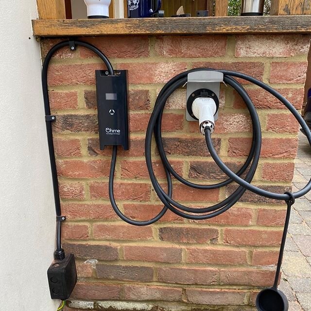 One of two @ohmeev installed today! Both in before lunch ☕️ #Ohme #electriccarchargingstation