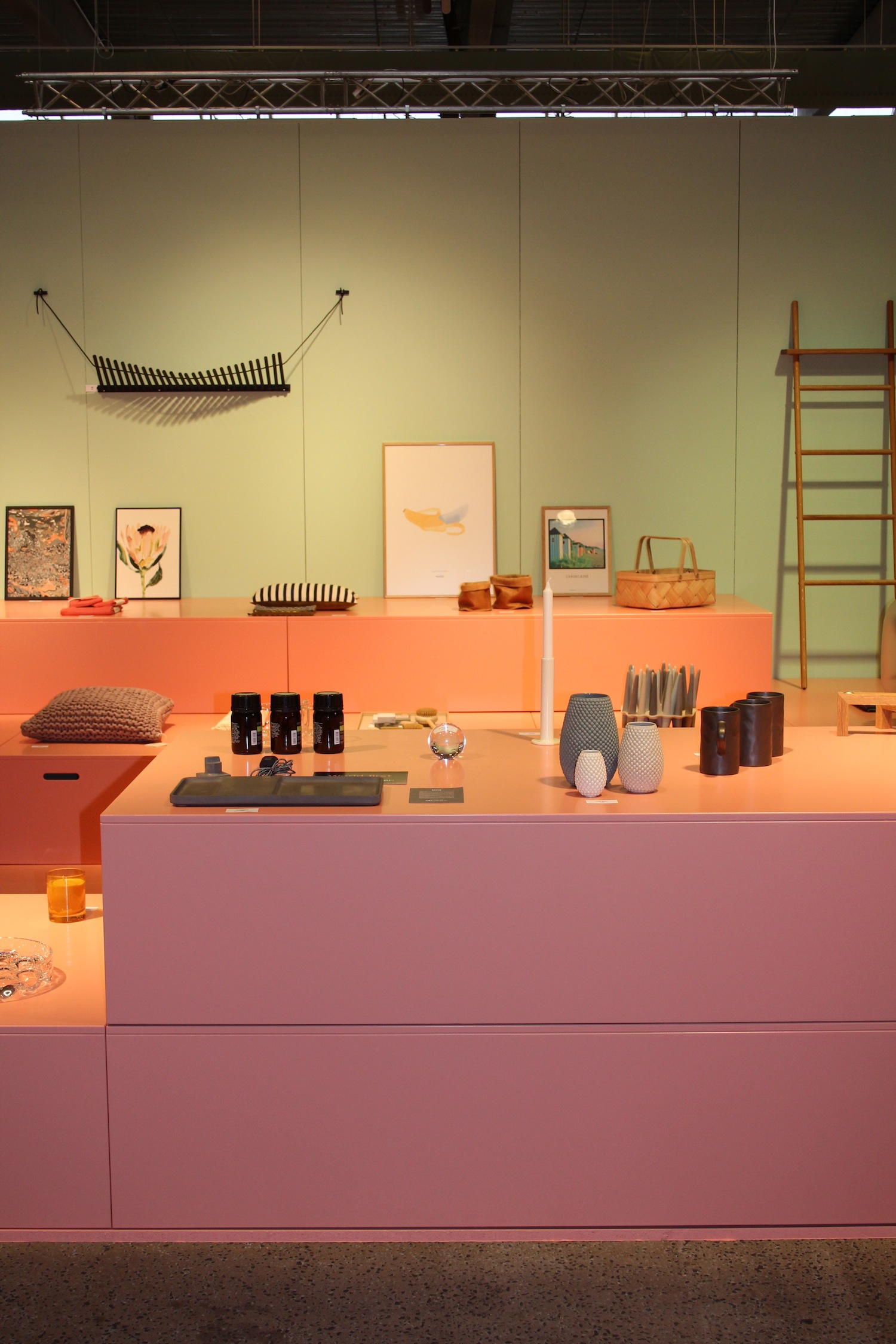 A specifically curated spot, showcasing the Craft/Design hall, including handmade and local design schools.