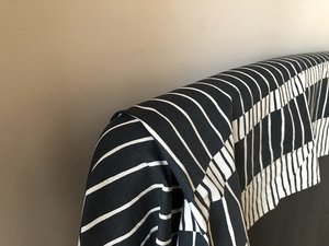 HOW I RE-UPHOLSTERED MY BED FRAME WITH TABLECLOTHS — luke arthur wells
