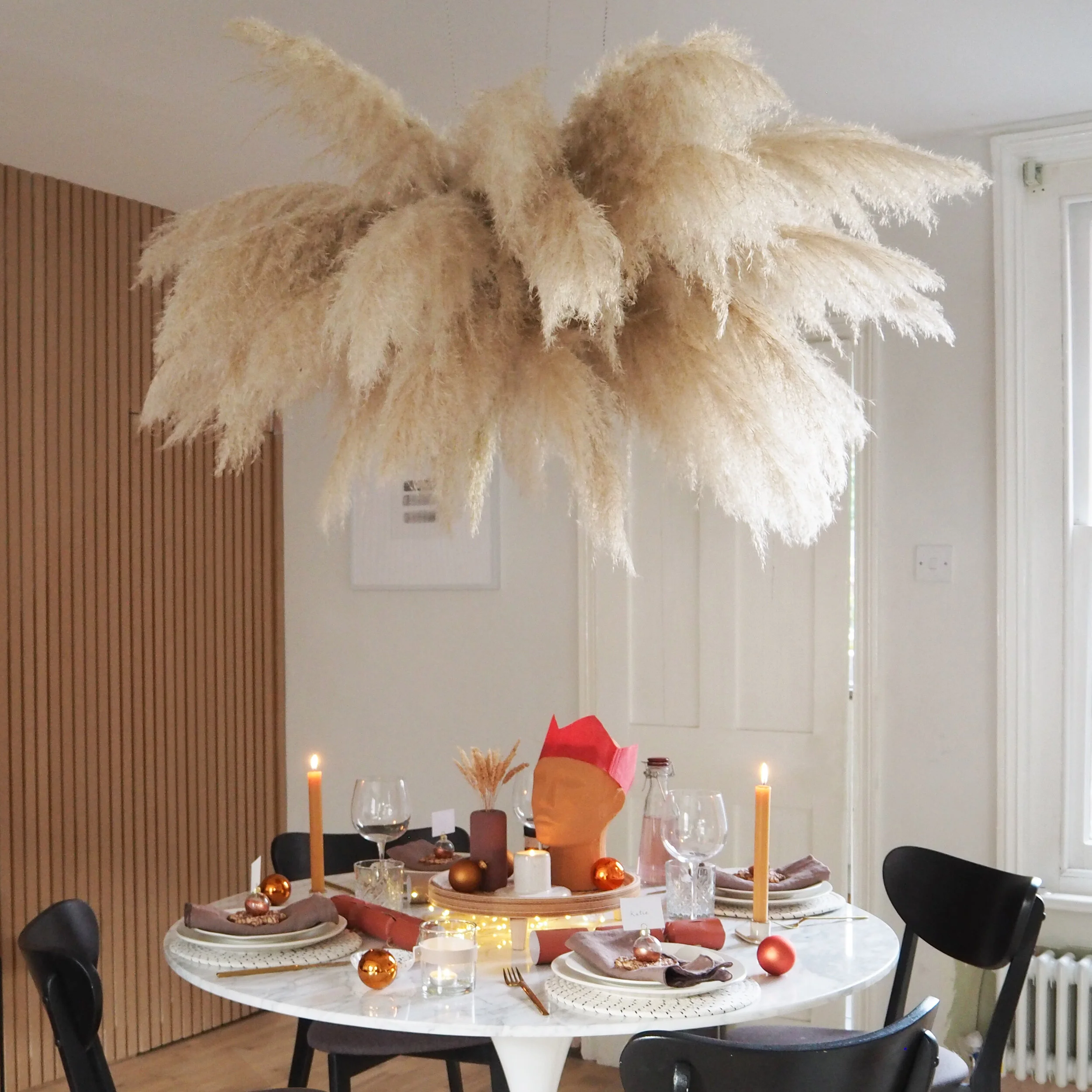 HOW TO MAKE A HANGING PAMPAS DECORATION