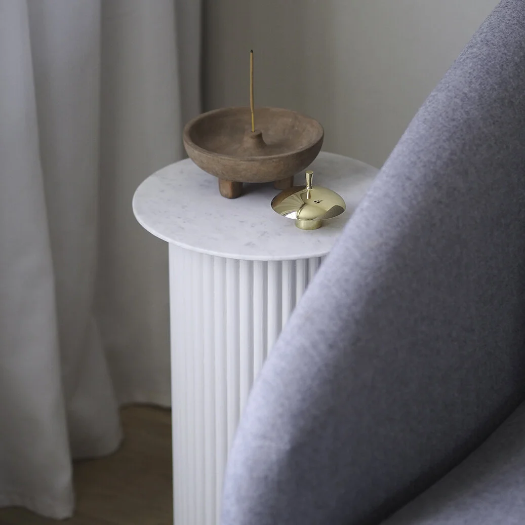 HOW I MADE THIS DIY FLUTED SIDE TABLE 