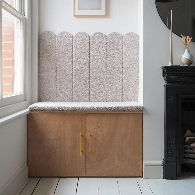 HOW I MADE THIS DIY SCALLOPED BENCH SEAT