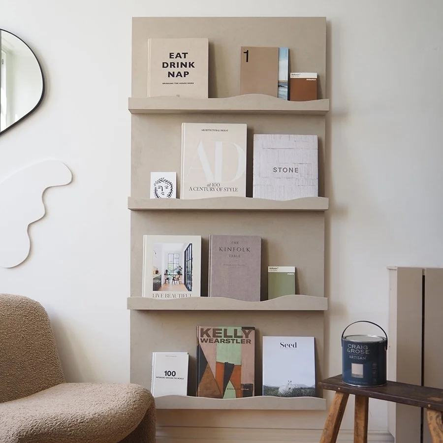 STONE-EFFECT BOOKSHELF DIY