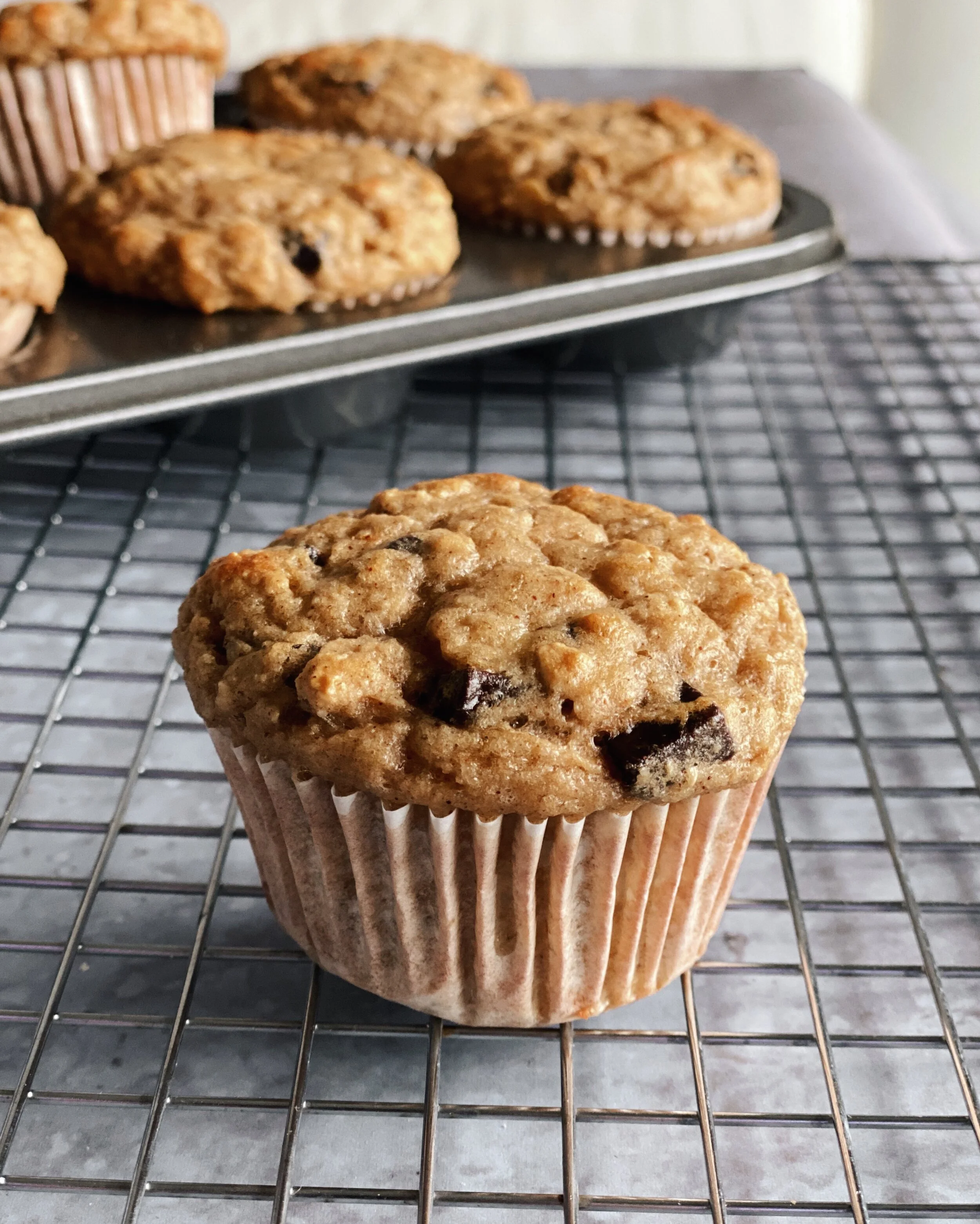 Muffins bananes &amp; chocolat