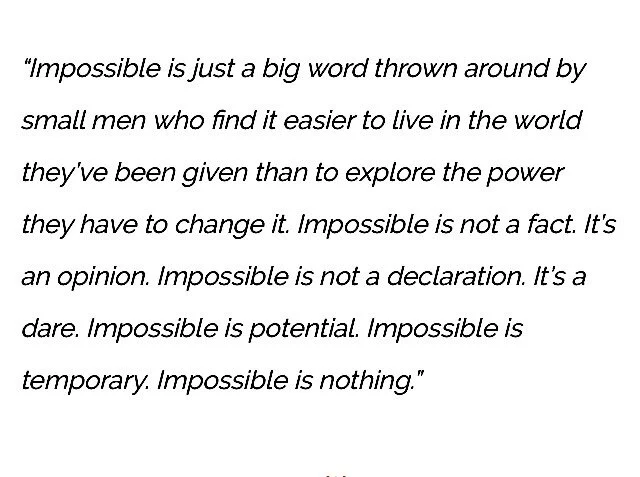 Impossible is Nothing!