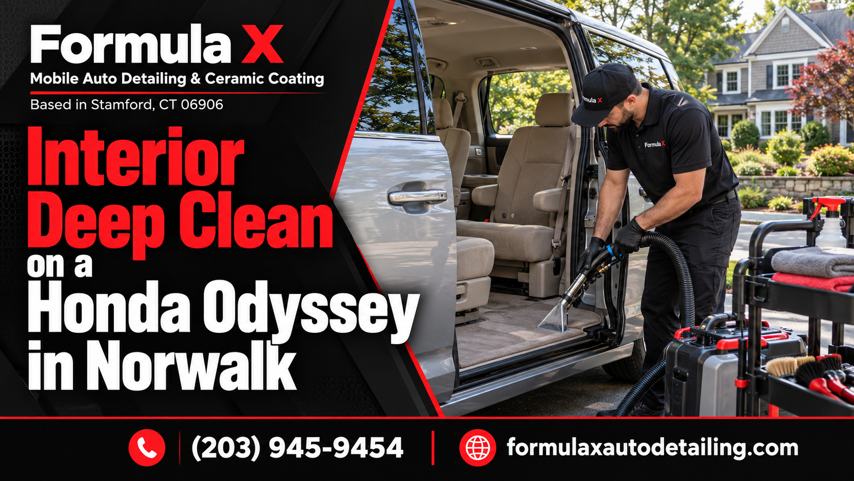 Interior Deep Clean on a Honda Odyssey in Norwalk, CT