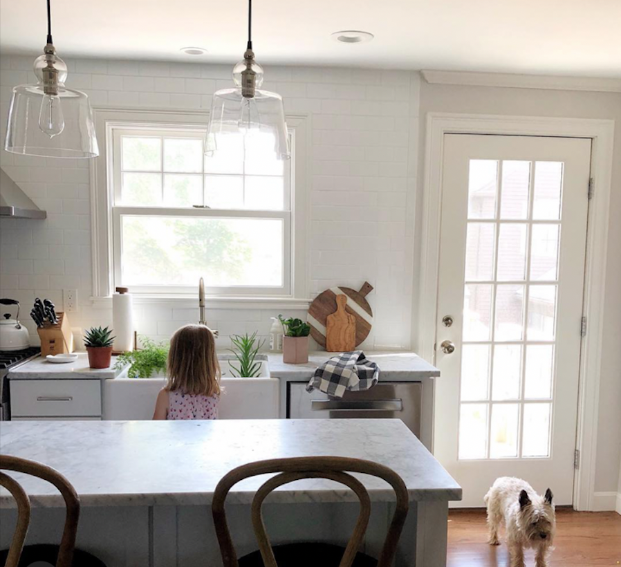 Before After A Lighting Swap In My Home Meg Mcsherry Interiors